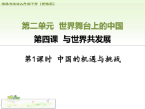 2.4.1第四课《与世界共同发展-中国的机遇与挑战》PPT课件1-九年级下册道德与法治部编版