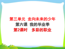 3.6.2第六课《我的毕业季-多彩的职业》PPT课件10-九年级下册道德与法治部编版