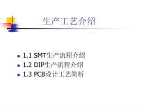 DIP生产流程介绍及PCB设计工艺简析