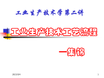 各种工业品生产工艺流程详解