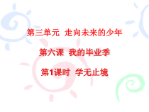 3.6.1第六课《我的毕业季-学无止境》PPT课件13-九年级下册道德与法治部编版