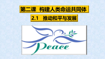 1.2.1第二课《构建人类命运共同体-推动和平与发展》PPT课件9-九年级下册道德与法治部编版