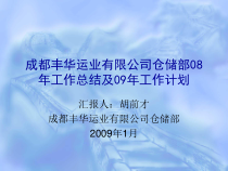 成都丰华运业有限公司仓储部08年工作总结及09年计划