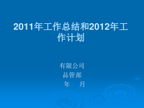 某公司工作总结和工作计划概述