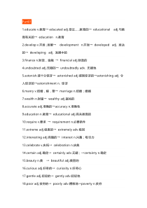 高中英语考试常考词性转换-派生词总复习