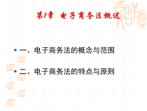 第1章 电子商务法概述