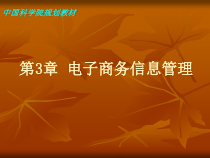第3章 电子商务信息管理