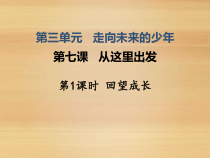 3.7.1第七课《从这里出发-回望成长》PPT课件8-九年级下册道德与法治部编版