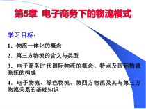第5章电子商务物流模式
