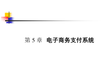 第5章电子商务支付系统(8课时)