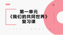 第一单元《我们的共同世界》复习课件-九年级下册道德与法治部编版