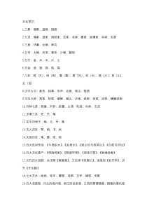 初中语文必考文学常识汇总