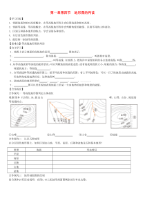 第一章第四节《地形图的判读》学案-七年级上册地理人教版