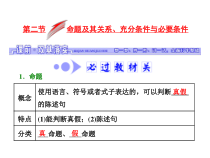 高考数学(文数)一轮复习课件 第一章 集合与常用逻辑用语 第二节 命题及其关系、充分条件与必要条件(含详解)