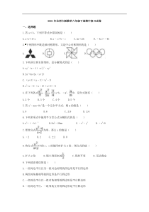 北师大版数学八年级下册期中复习试卷二（含答案）