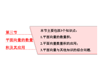 高考数学(理数)一轮复习课件：第五章 平面向量 第三节 平面向量的数量积及其应用 (含详解)