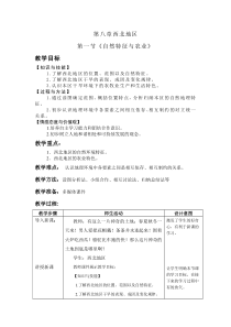 《第一节 自然特征与农业》教学设计12-鲁教版（五四制）地理七年级下册