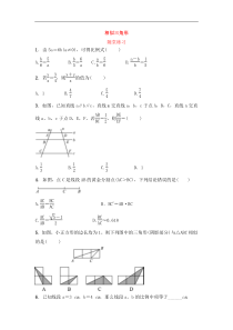 （通用版）中考数学一轮复习8.1《相似三角形》随堂练习(含答案)