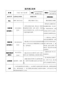 《第二节 “白山黑水”——东北三省》【观评记录】-鲁教版（五四制）地理七年级下册