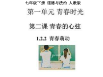 《青春萌动》PPT课件4-统编版七年级下册道德与法治