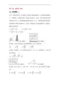 (通用版)中考数学总复习6.2《解直角三角形》精练卷（原卷版）