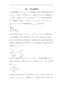 (通用版)中考数学总复习专题2《填空压轴题探究》精练卷（原卷版）