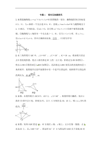 (通用版)中考数学总复习专题2《填空压轴题探究》精练卷（教师版）