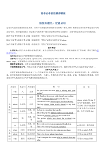 高考英语二轮复习语法精讲精练专题九：定语从句（含解析）