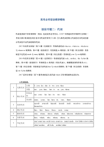 高考英语二轮复习语法精讲精练专题二：代词（含解析）