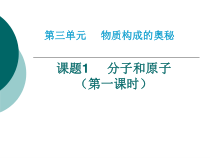 《课题1 分子和原子》PPT课件1-九年级上册化学人教版