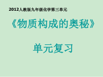 《物质构成的奥秘 单元复习》PPT课件8-九年级上册化学人教版