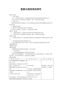 《氢氧化钠变质的探究单元复习》教学设计1-九年级下册化学人教版