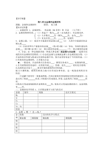 《第八单元金属和金属材料》学案-九年级下册化学人教版