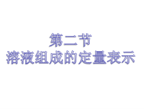 《第二节 溶液组成的定量表示》PPT课件2-九年级上册化学鲁教版