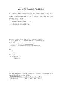 《第三节 化学反应中的有关计算》随堂练习-九年级上册化学鲁教版