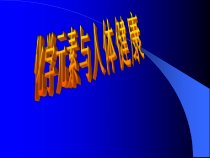 《第二节 化学元素与人体健康》PPT课件1-九年级下册化学鲁教版