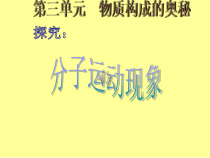 《探究：分子运动现象》PPT课件4-九年级上册化学沪教版
