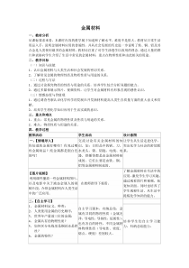 《单元1 金属材料与金属冶炼》教学设计2-九年级下册化学科普版