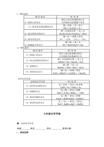 《单元3 盐 化学肥料-盐的化学性质》学案-九年级下册化学科普版