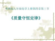 《4.3 质量守恒定律》PPT课件2-九年级上册化学粤科版