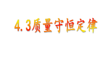 《4.3 质量守恒定律》PPT课件3-九年级上册化学粤科版