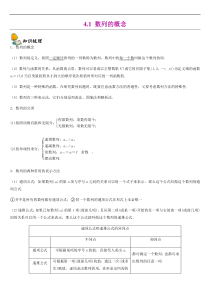 2021年人教版高中数学选择性必修第二册同步讲义4.1《数列的概念》(含解析)