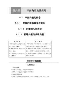 人教版高中数学必修第二册同步讲解第6章《6.1.1-6.1.2-6.1.3平面向量》(含解析)