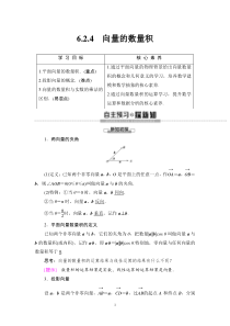 人教版高中数学必修第二册同步讲解第6章《6.2.4向量的数量积》(含解析)