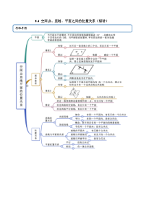 2021年人教版高中数学必修第二册(精讲)8.4《空间点、直线、平面之间的位置关系》（解析版）