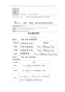 2021年人教版高中数学必修第二册第8章《8.3.1课时精讲》(含解析)