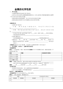 《6.2 金属的化学性质》教学设计-九年级下册化学粤科版
