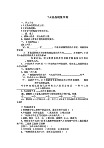 《7.4 结晶现象》学案1-九年级下册化学粤科版