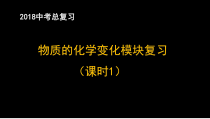 《物质的化学变化模块复习》PPT课件9-九年级上册化学北京版