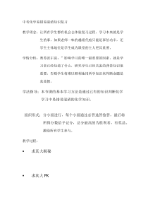 《中考化学易错易混淆知识复习》教学设计11-九年级下册化学北京版